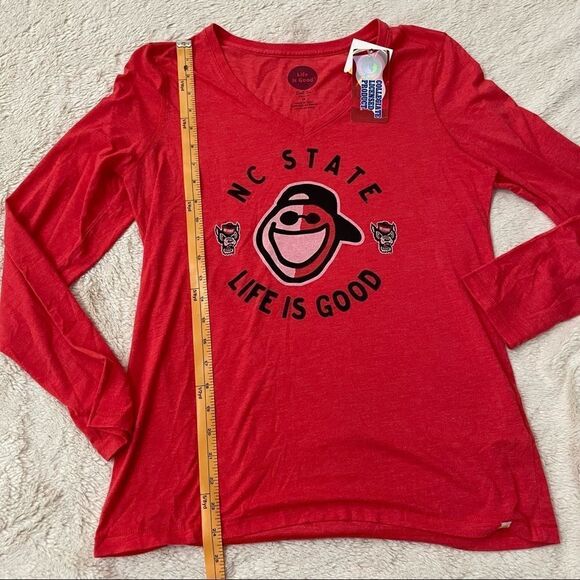 Nwt Life is Good North Carolina State Long Sleeve Size Medium - Picture 11 of 12